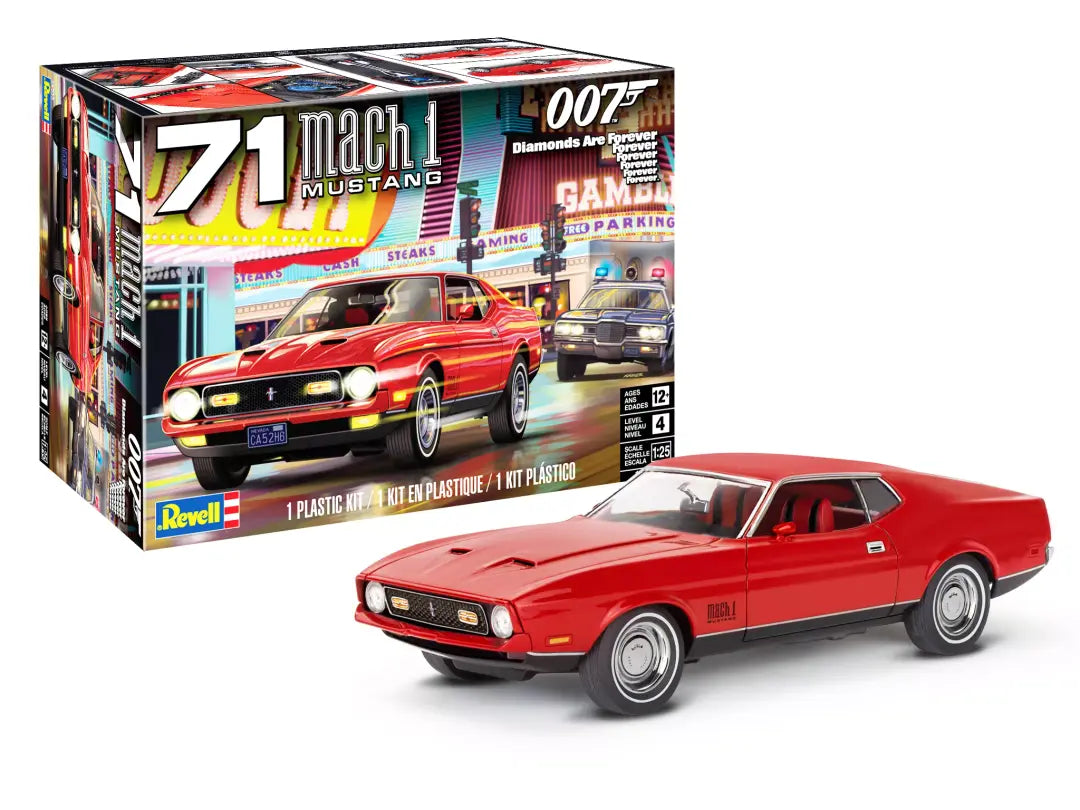 Revell 14555 '71 Ford Mustang Mach 1 429 "James Bond" 007 Diamonds Are Forever
